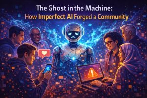The Ghost in the Machine: How Imperfect AI Forged a Community
