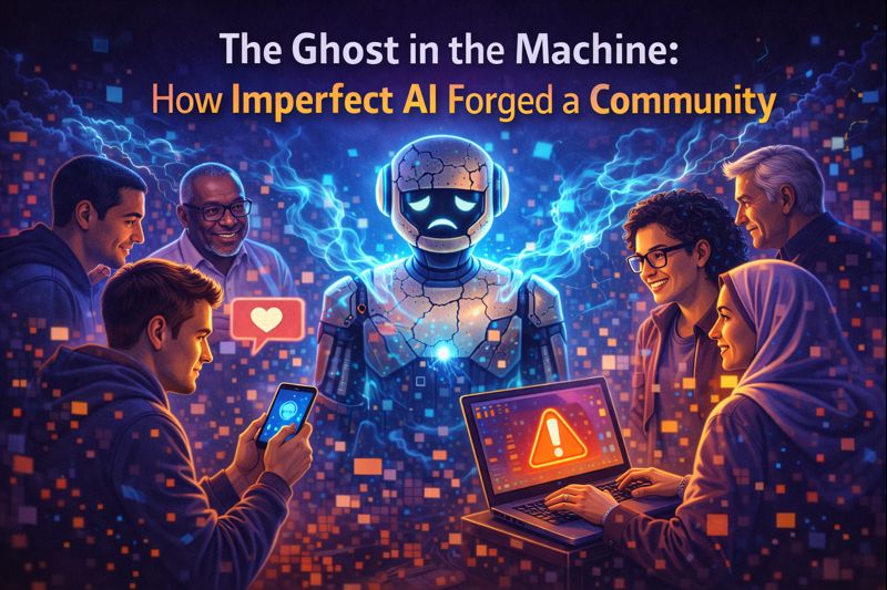 The Ghost in the Machine: How Imperfect AI Forged a Community