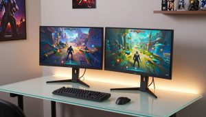 should i mount duel monitor PC gaming