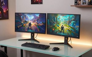 should i mount duel monitor PC gaming